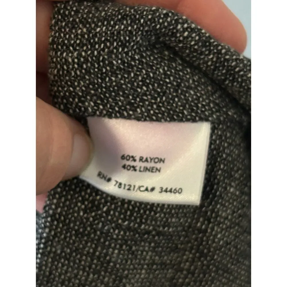 Eileen Fisher Open Front Cardigan Linen Blend Womens Size Large L Lagenlook